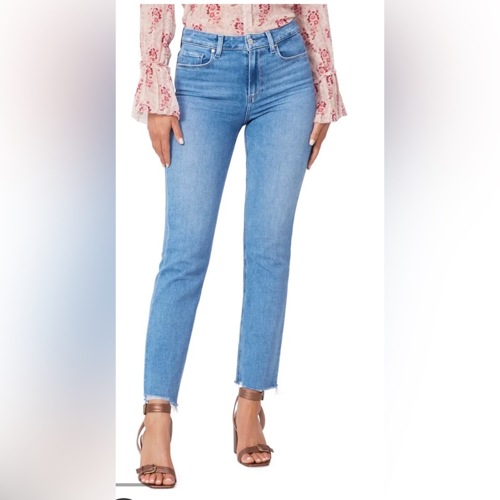 PAIGE Cindy High Rise Straight Jeans 25